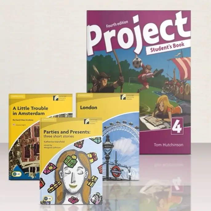 پک کامل کتاب پراجکت 4 + کتاب های داستانی سطح Teen10 تا Teen12