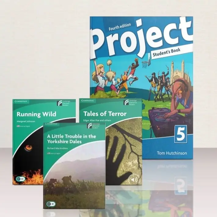 پک کامل کتاب پراجکت 5 + کتاب های داستانی سطح Teen13 تا Teen15 (1)